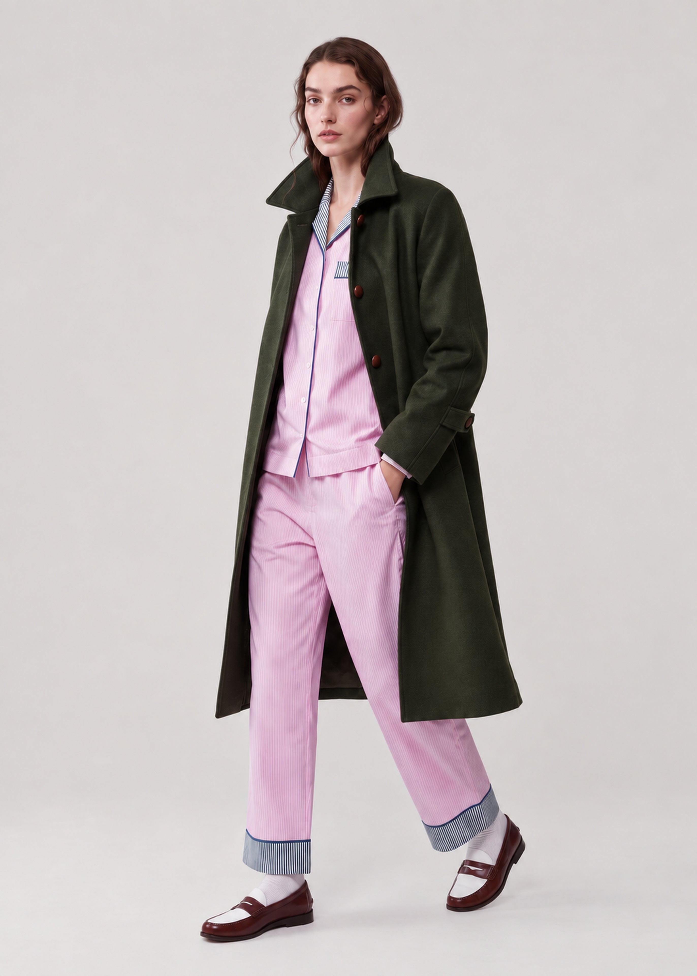 GREEN ISOBEL COAT